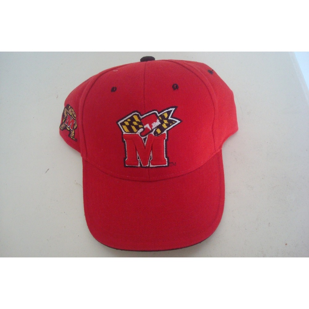 MARYLAND TERPS Strapback BEACH GOLF DEADSTOCK HAT CAP VINTAGE H2